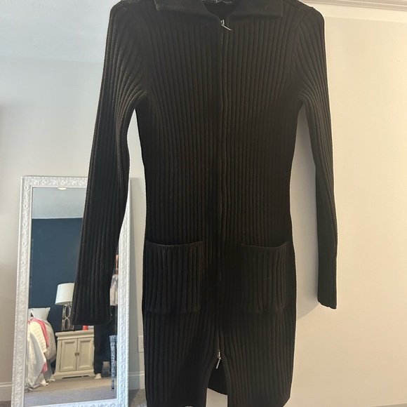 White House Black Market long zip up sweater size XS - Picture 4 of 4